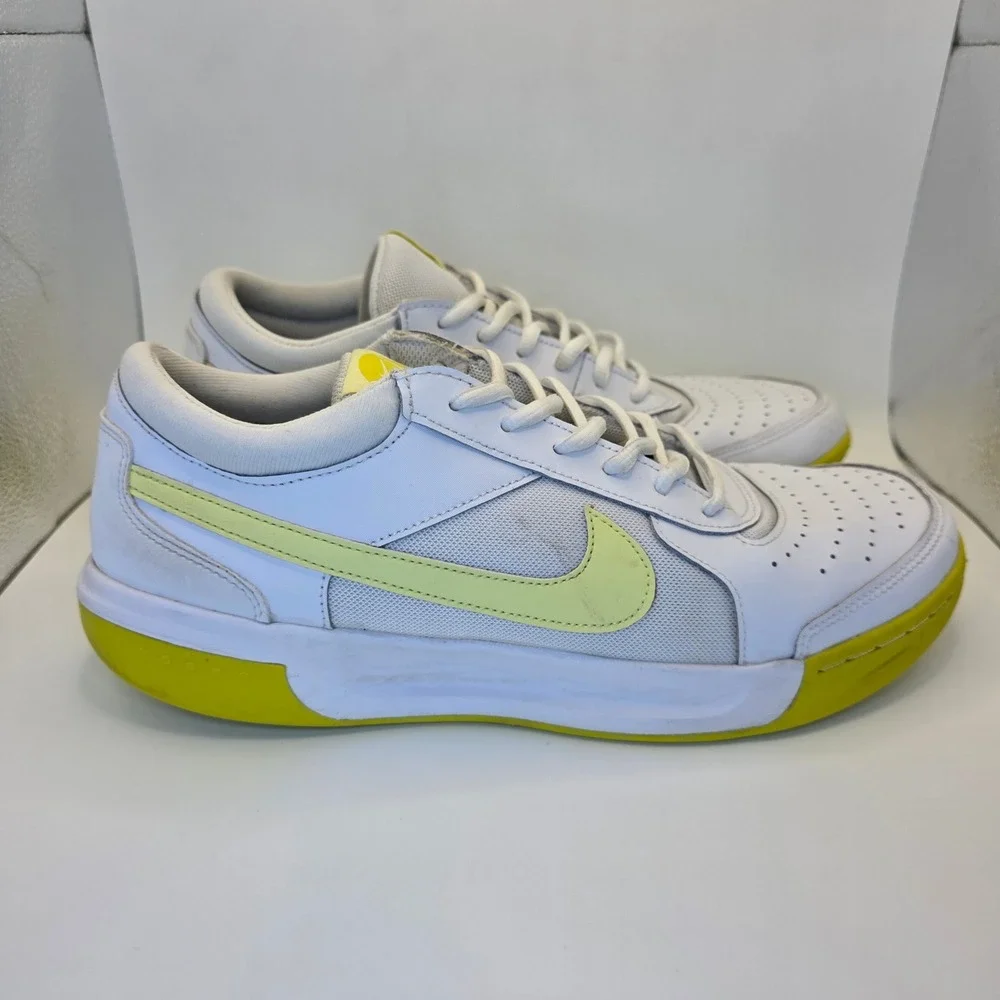 Nike NikeCourt Zoom Lite 3 White High Voltage Tennis Shoes | Men Size 12